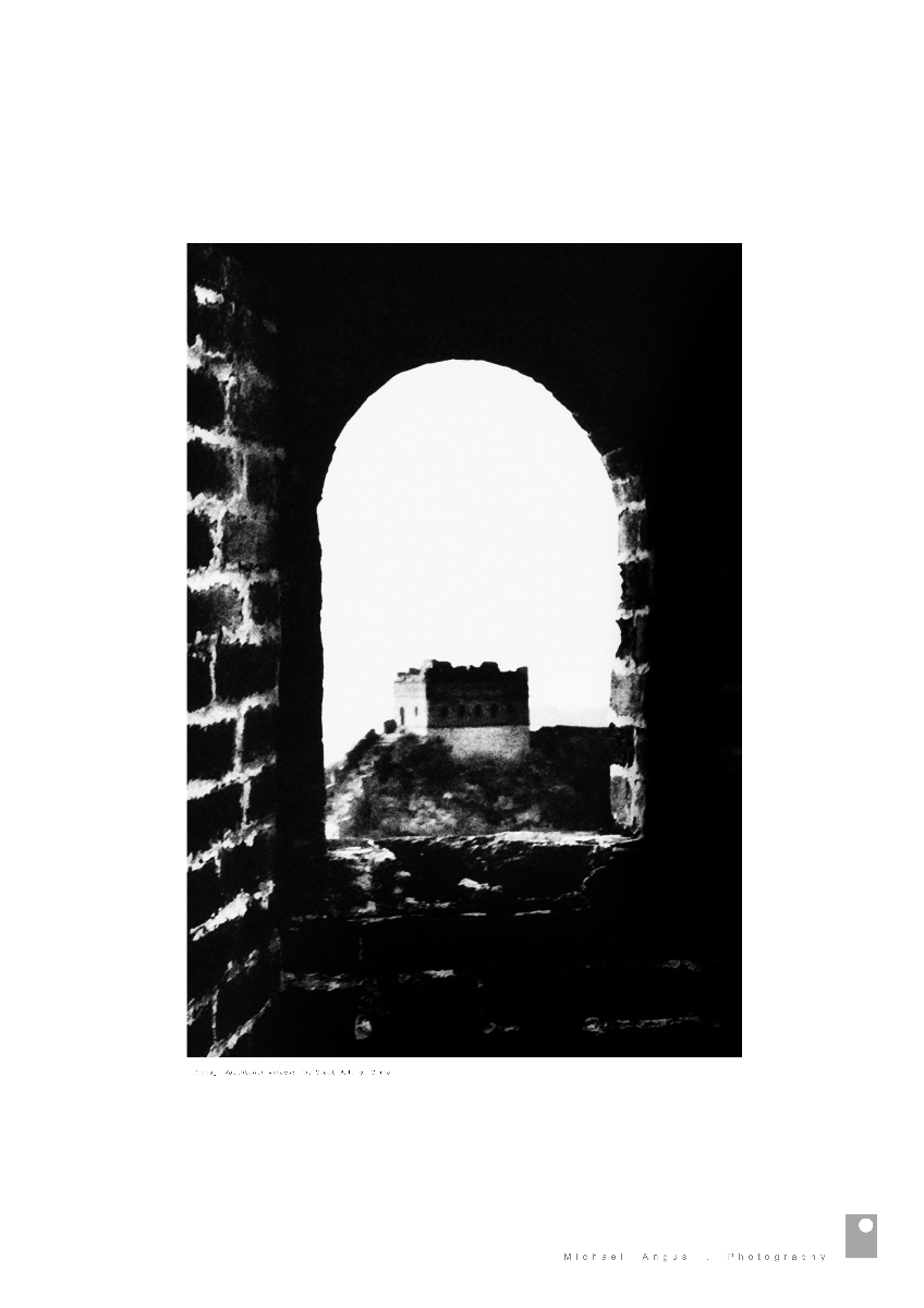 Through the Pointed Arch Window: Great Wall of China